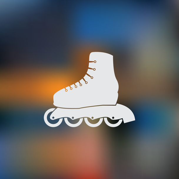 ícone esporte patinação rolo
 - Vetor, Imagem