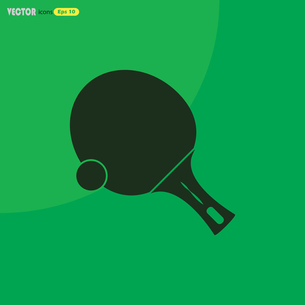 Икона настольного тенниса
 - Вектор,изображение