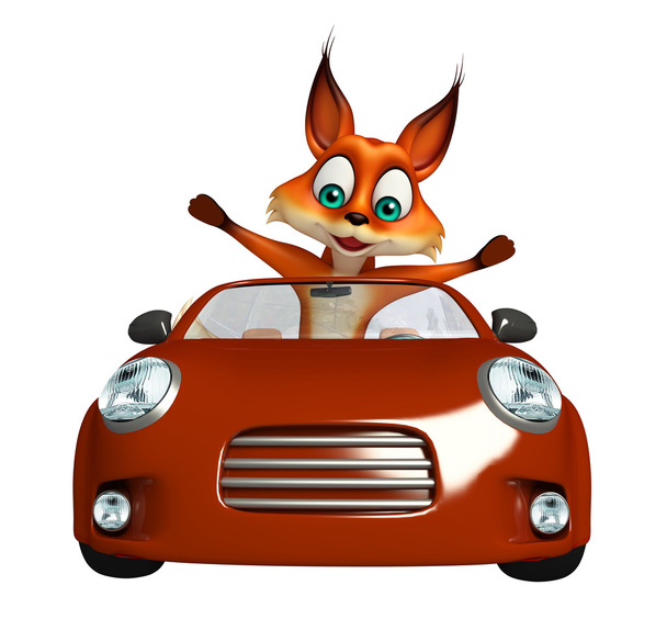 fun Fox cartoon character  - Photo, Image
