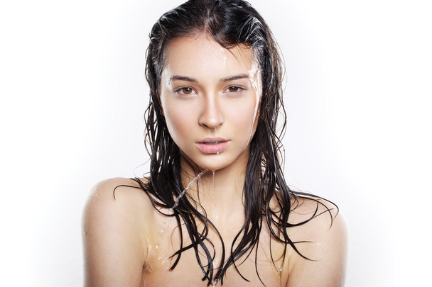 woman with wet hair - Фото, изображение