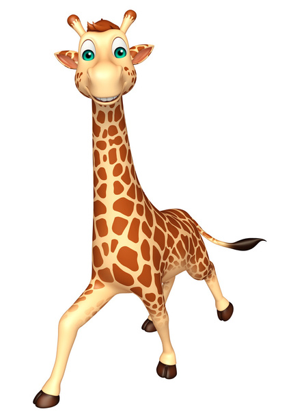 gyalogos zsiráf rajzfilmfigura   - Fotó, kép