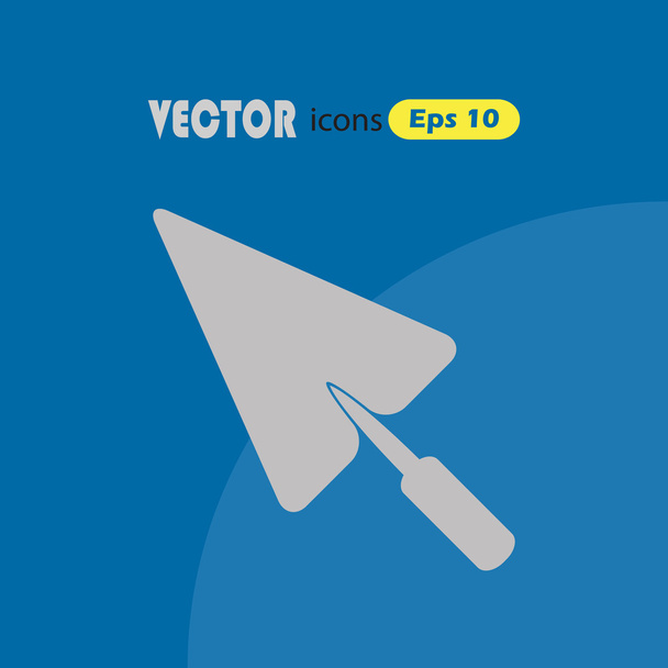 Simple icon trowel. - Vector, Image