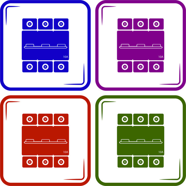 Піктограма трифазної машини 10 підсилювачів
 - Вектор, зображення