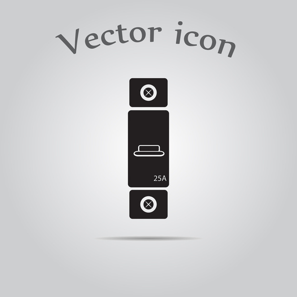 1 fáze stroj 25 Amper ikona - Vektor, obrázek