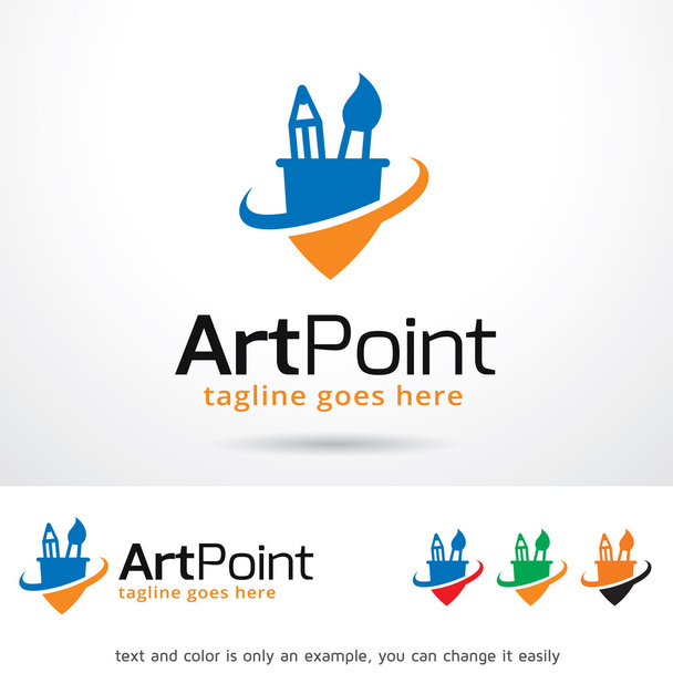 アート ポイントのロゴのテンプレート デザインのベクトル  - ベクター画像
