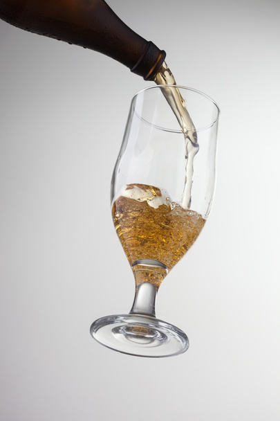 Beer pouring into glass - Photo, Image
