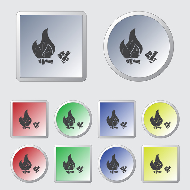 Bonfire Vector icon - Vector, Image
