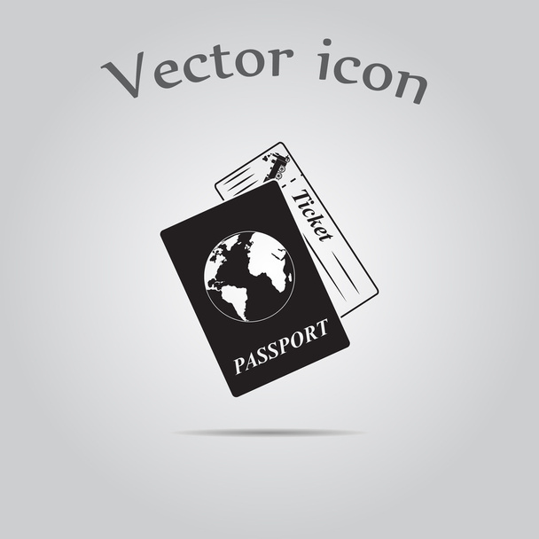 Icono de documentos de viaje
 - Vector, imagen