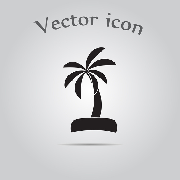 Palm vector pictogram - Vector, afbeelding