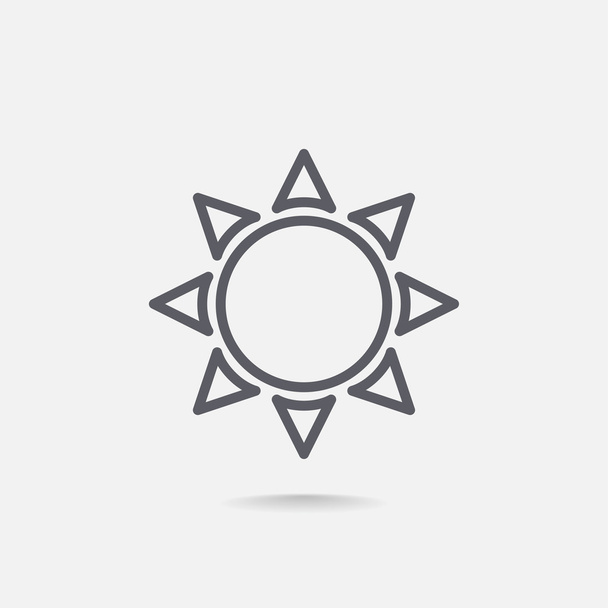 summer sun icon - Vektor, Bild
