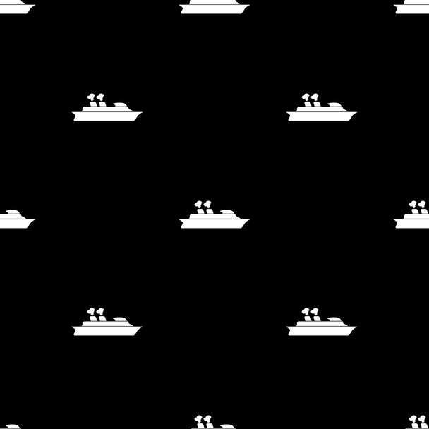Crucero barco de mar - Vector icono
  - Vector, Imagen