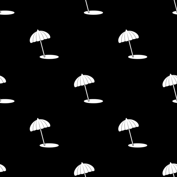 Pláž deštník vektorové ikony - Vektor, obrázek