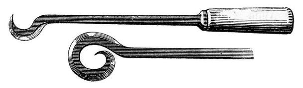 Circular hooks, vintage engraving. - Photo, Image