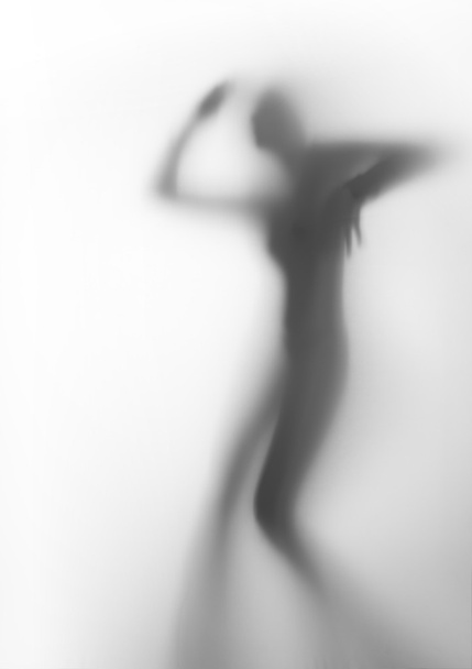 Dancing woman silhouette - Foto, immagini