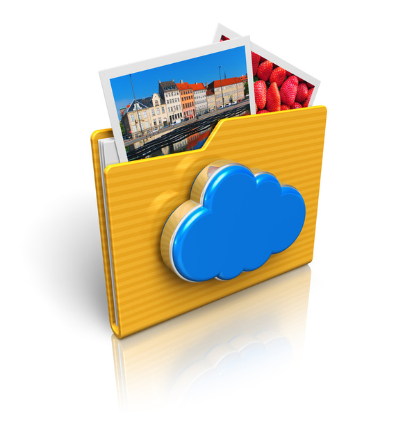 Cloud computing and media storage concept - Foto, afbeelding