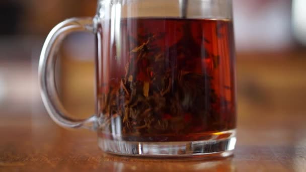 Movement of tea leaves - Footage, Video