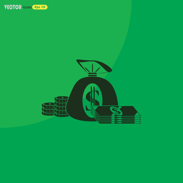 pénz vektor ikon - Vektor, kép