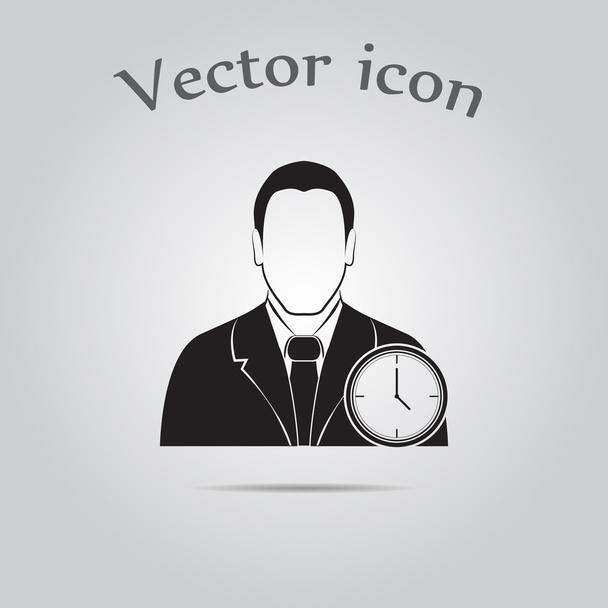 Czas na ikonę pracy - czas pracy ikonie - Wektor, obraz