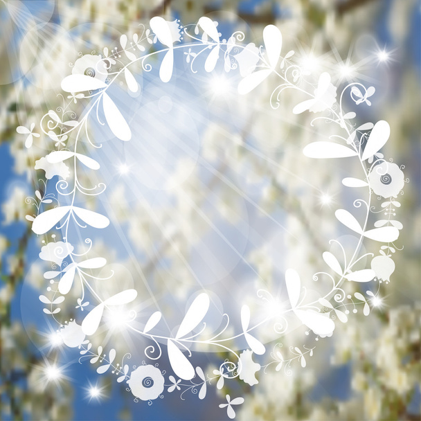 blurred spring background - Vettoriali, immagini