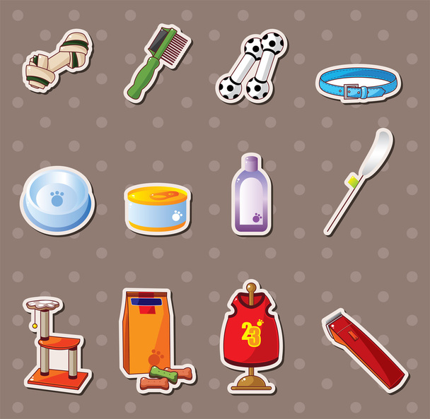 pet tool stickers - Vector, Image