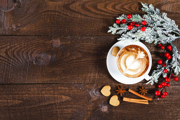 Weihnachtsplätzchen und Kaffee - Foto, Bild