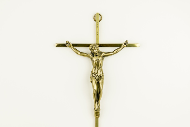 Jesus na cruz de metal
  - Foto, Imagem
