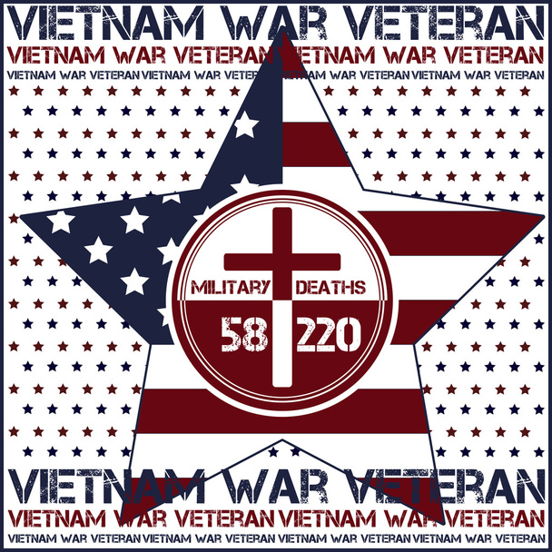 Vietnamkrieg. Gedenktag - Vektor, Bild