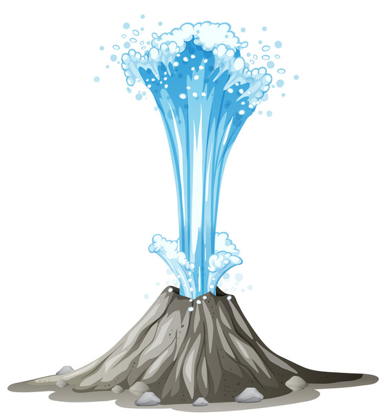 Agua que sale del suelo
 - Vector, imagen