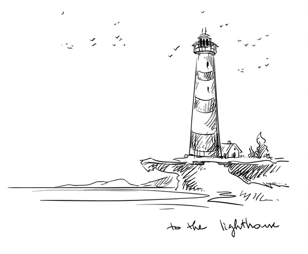 lighthouse. Vector sketch.  - Vector, Image