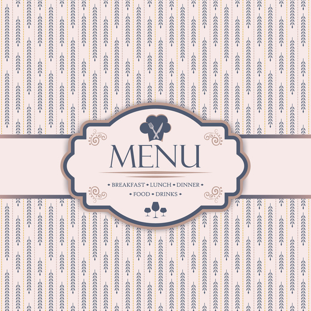 Menu template for restaurants, bars and beverages - Vector, afbeelding
