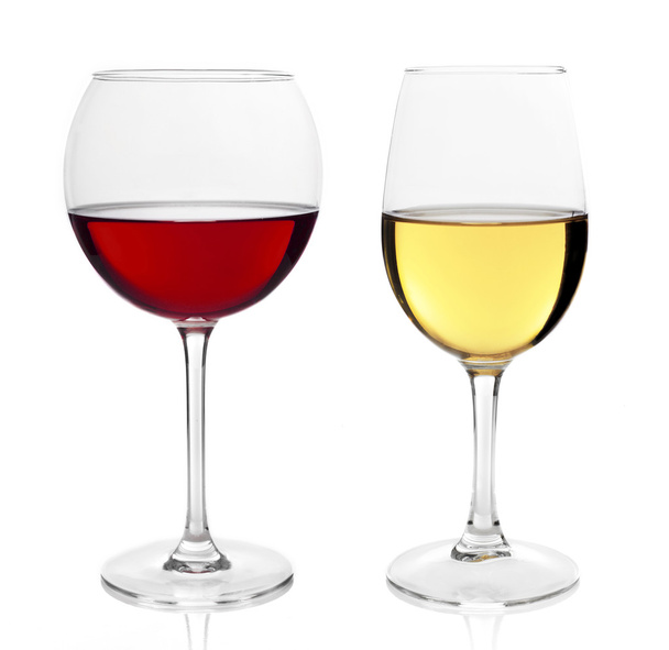 Red and white wine glasses - Valokuva, kuva