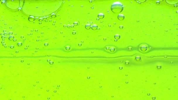 Textura pozadí ropné bubliny vody - Záběry, video