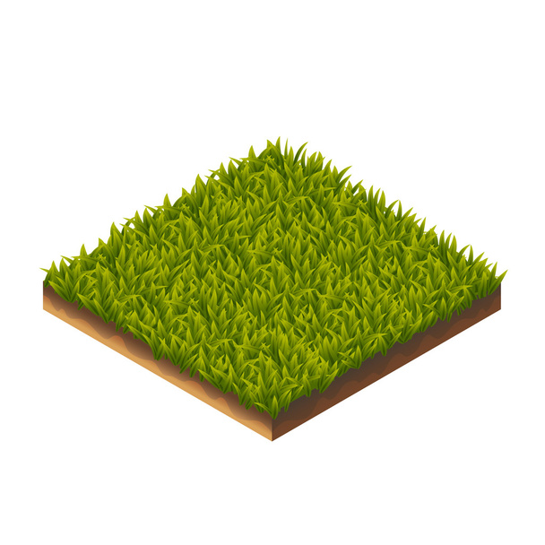 Grass Pattern Isometric - Vector, Image
