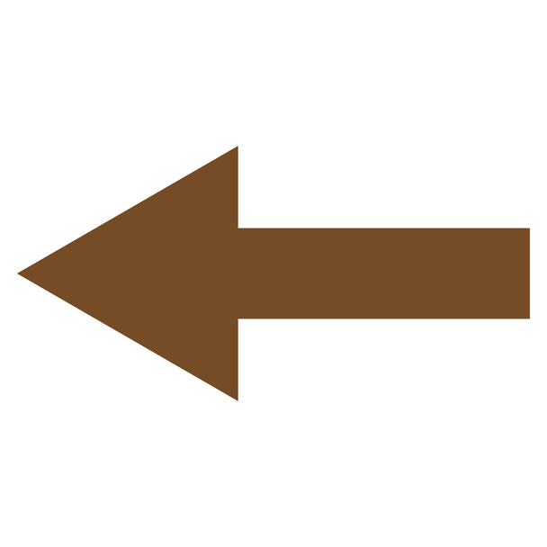 Arrow Left Flat Vector Icon - Vector, imagen