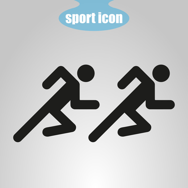 Icona dei due atleti in corsa
 - Vettoriali, immagini