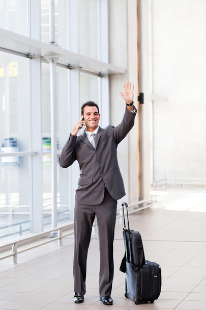 Businessman waving good bye - Zdjęcie, obraz