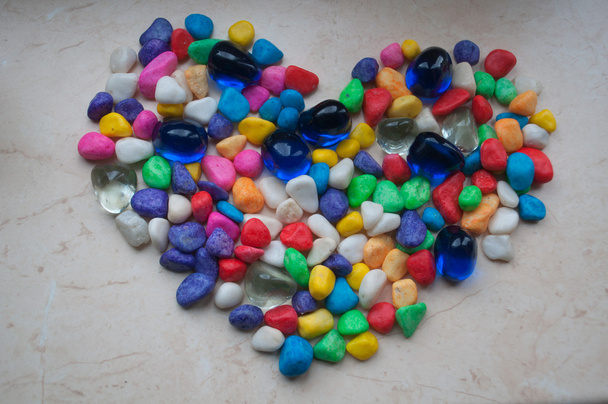 Farbige Steine für den Wellnessbereich,  - Foto, Bild