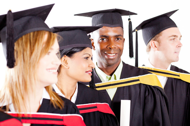 Group of diverse graduates at graduation - Zdjęcie, obraz