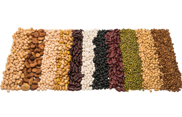Mixture of dried lentils, peas, soybeans, beans - Photo, Image