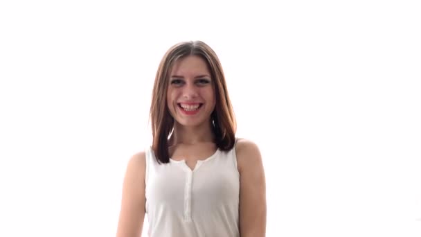 girl showing different emotions - Imágenes, Vídeo