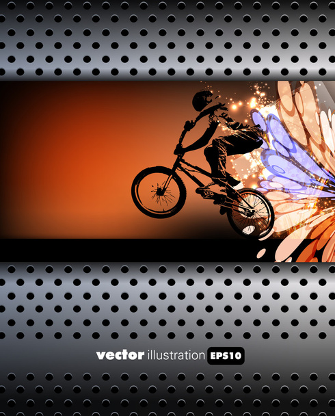 Vetor do ciclista BMX
 - Vetor, Imagem