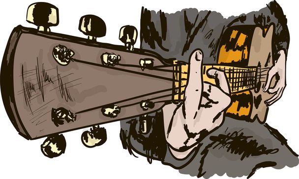 instrument strunowy gitary - Wektor, obraz