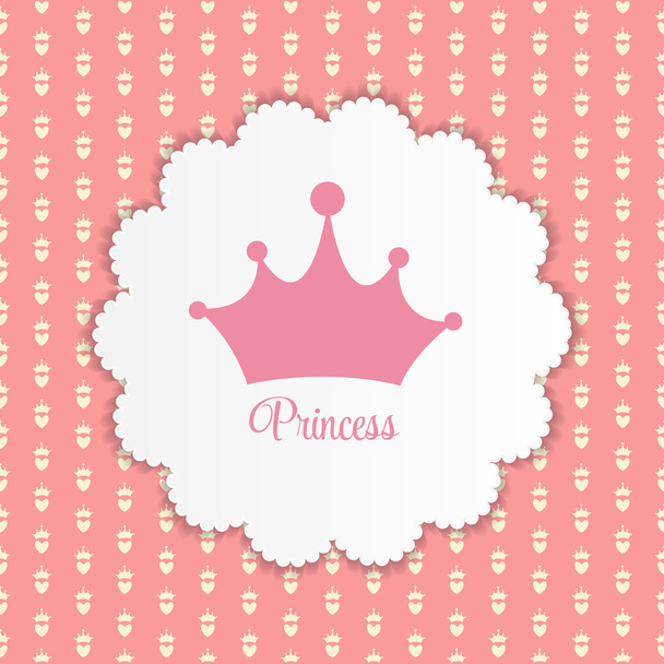Princess Seamless Pattern Εικονογράφηση διάνυσμα φόντου - Διάνυσμα, εικόνα