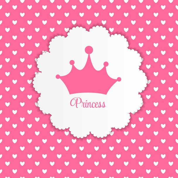 Princesse fond avec Couronne Illustration vectorielle
 - Vecteur, image
