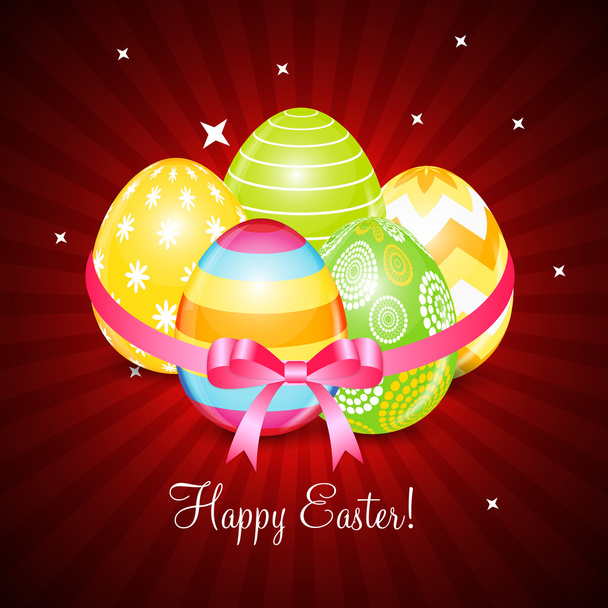 Beautiful Easter Egg Background Vector Illustration - Vettoriali, immagini