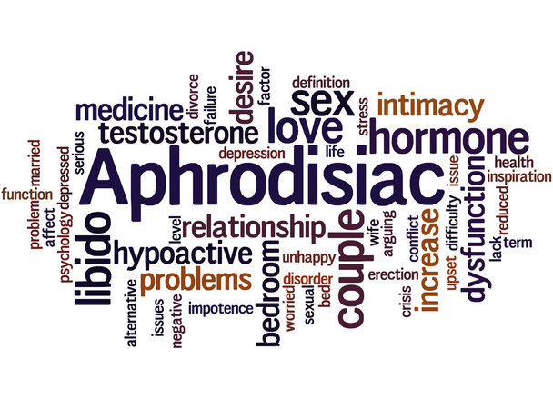 Aphrodisiaque, concept de nuage de mots
 - Photo, image