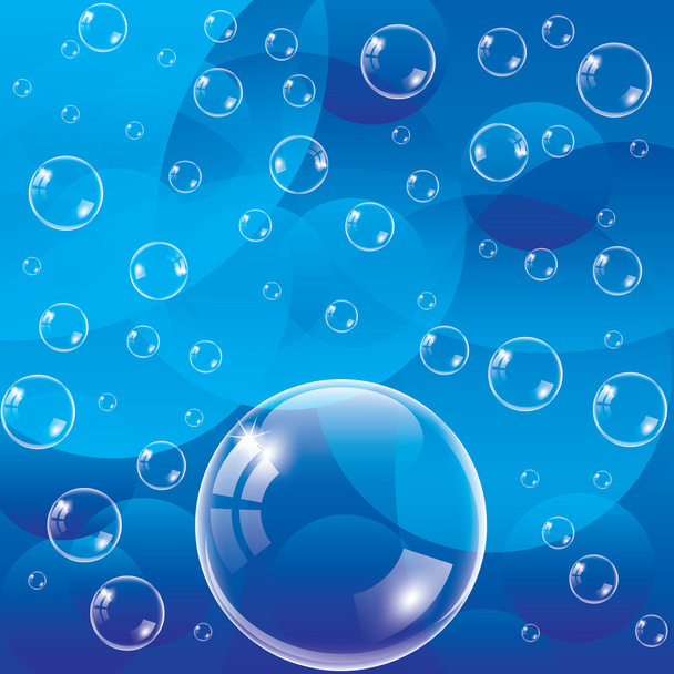 Transparent bubbles illustration - Vektori, kuva