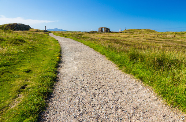 Caminho na Ilha Llanddwyn, Anglesey
 - Foto, Imagem