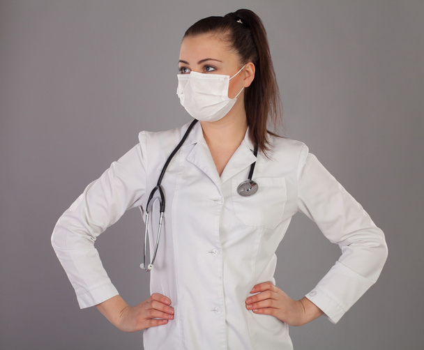 Nurse with robe - Foto, afbeelding