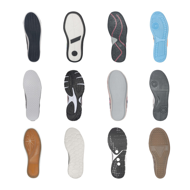 set of various shoe soles - Photo, Image